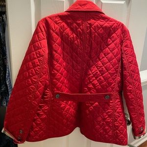 Burberry Brit red quilted coat